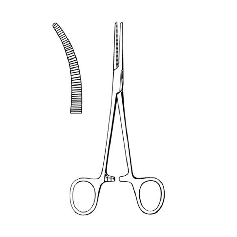 T21-452] Crile Forceps - Curved - Serrated - 5.5 - 12 Count – Trinity  Sterile